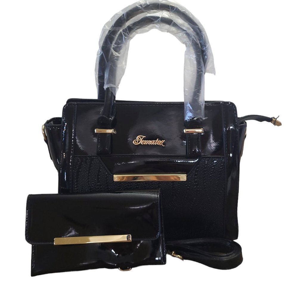 Set of medium wallets, black, elegant and fine for any occasion. - Picture 3 of 4